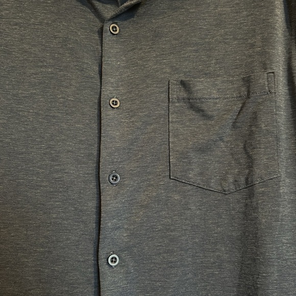 01. Algo men’s blue long sleeve button down shirt size large - Picture 3 of 8